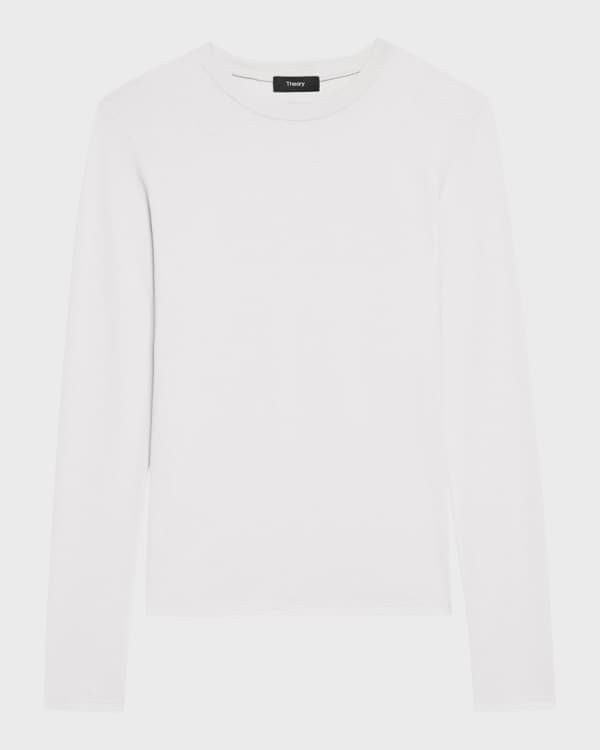 Eileen fisher silk jersey crew neck top hotsell