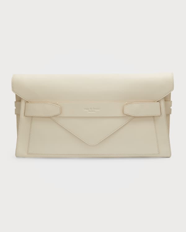Tory Burch Kira Envelope Metallic Lambskin Wallet Neiman Marcus