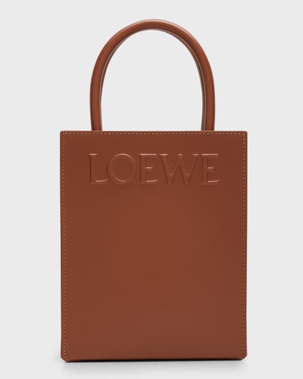 Loewe x Paula’s Ibiza Anagram Cutout Small Tote Bag in Leather | Neiman ...