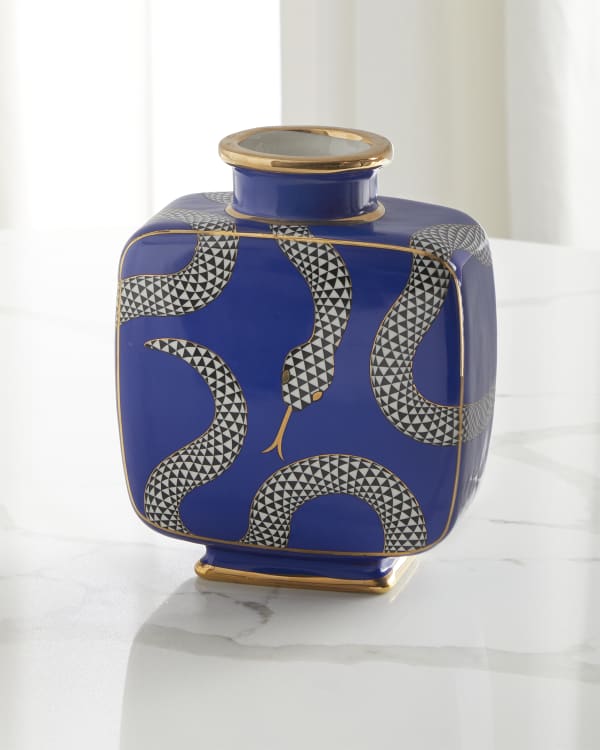 Jonathan Adler Gala Graffiti Round Vase | Neiman Marcus