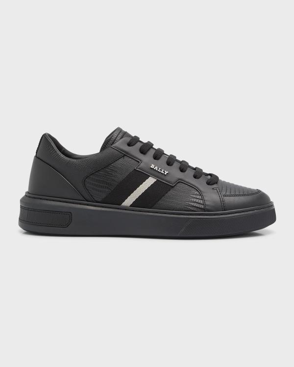 Bally Men\'s Kuba Croc-Embossed Leather Sneakers Size 9 US Bally Men main image 3