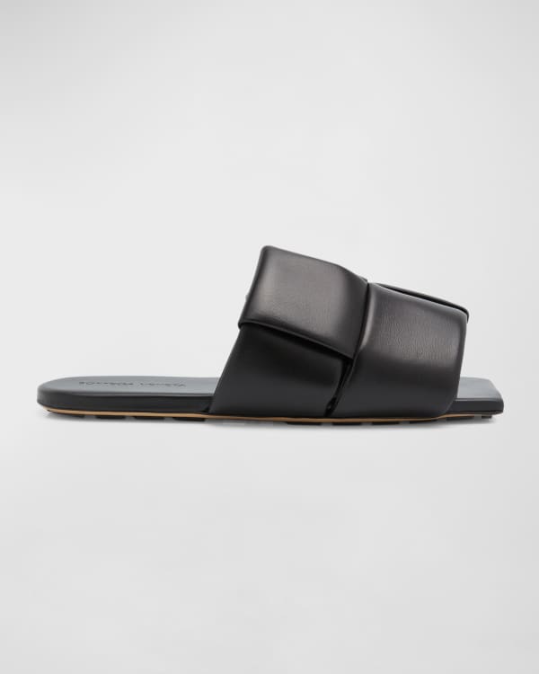 Christian Louboutin Men's Coolraoul Logo Flat Slide Sandals | Neiman Marcus