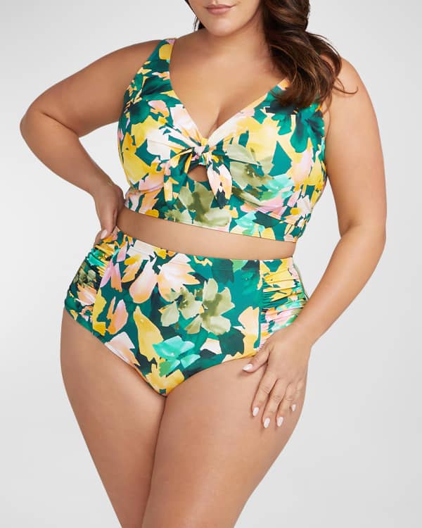 Artesands Plus Size Degas Draw-Tie Swim Pants