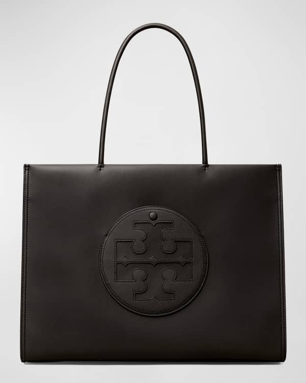 Shop Tory Burch Mini T Monogram-Embossed Leather Tote Bag