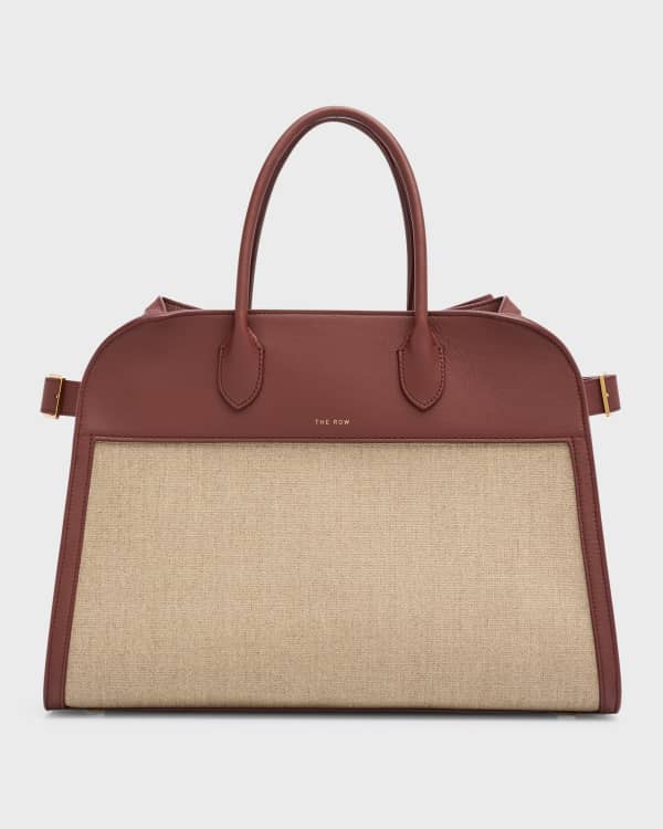 THE ROW Margaux 15 Top-Handle Bag in Suede | Neiman Marcus