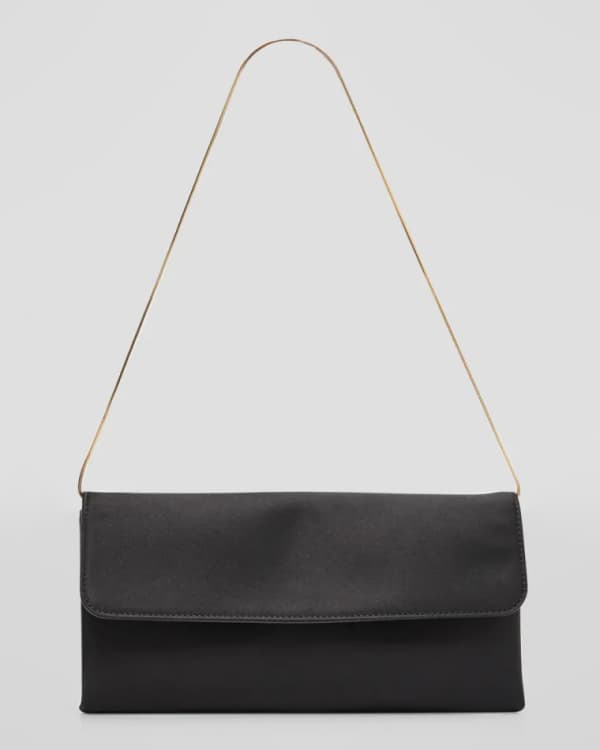 Terrasse Leather Shoulder Bag in Brown - The Row