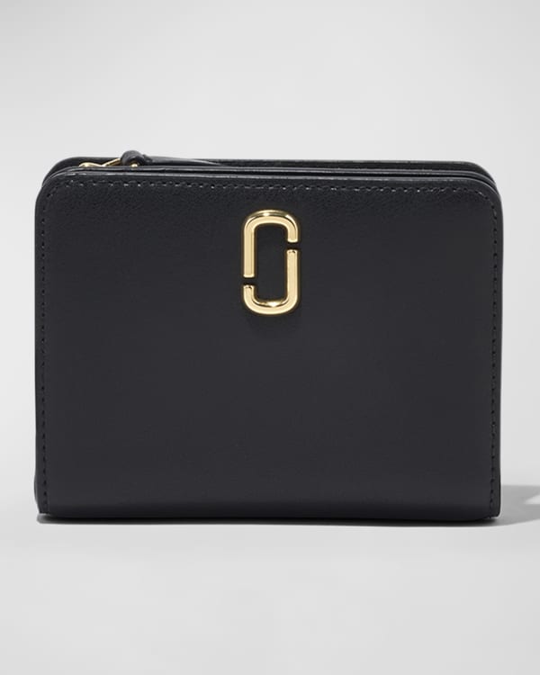 Marc Jacobs Mini Bifold Metallic Compact Wallet | Neiman Marcus