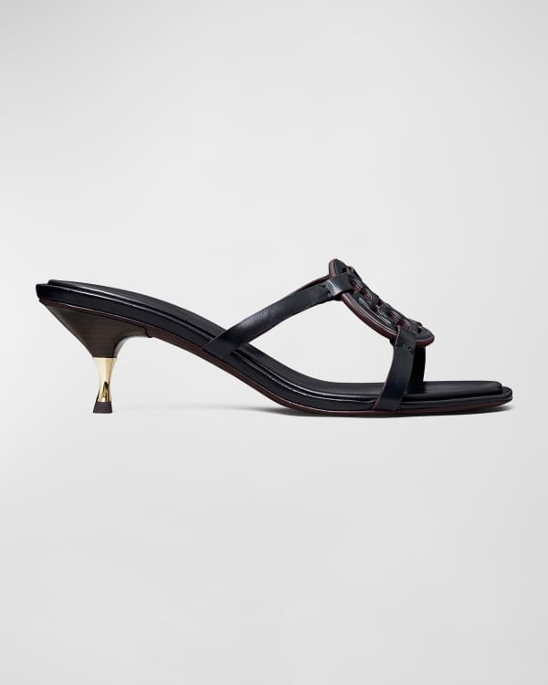 Stuart Weitzman Playa Knot Kitten-Heel Sandals | Neiman Marcus