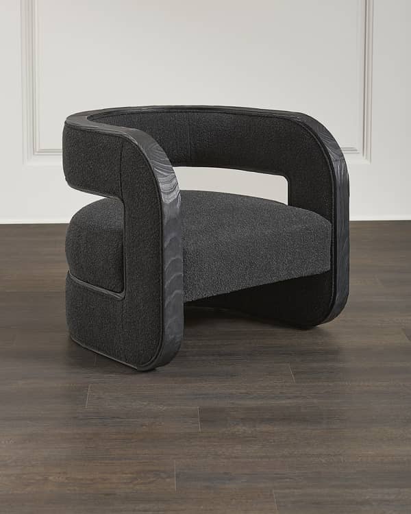 Ambroise metal online frame club chair
