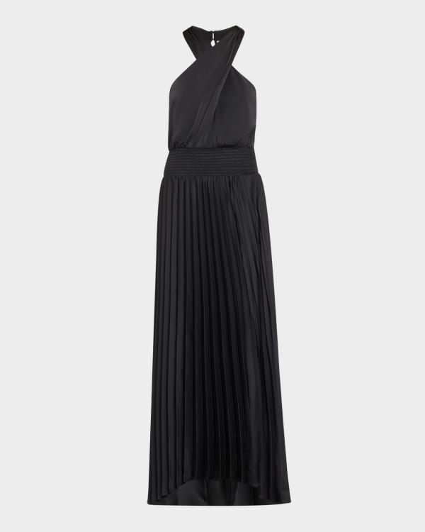 ramy brook eliza halter dress Elsie Maxi sleeve-length:short sleeve