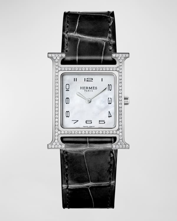 Hermes Heure H Watch Small Model 25 MM Neiman Marcus