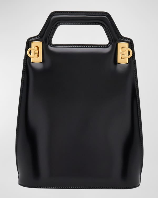 Ferragamo Iconic Gancini Top-Handle Bag | Neiman Marcus