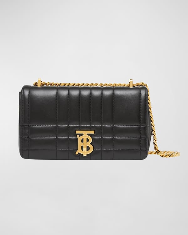 BURBERRY: Hannah wallet bag in coated cotton with all-over Vintage