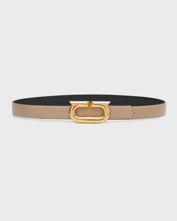 Dolce & Gabbana Black Double Strap Leather Silver Buckle Belt main image 1