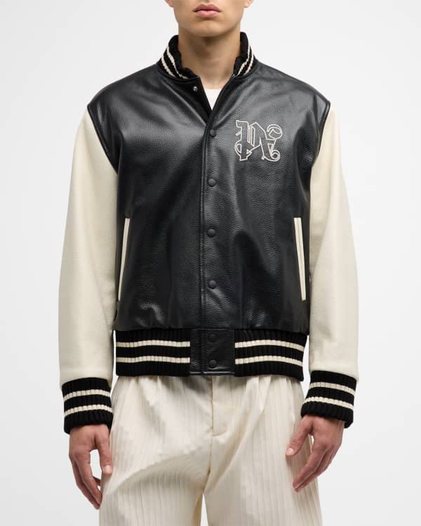 Monogram Classic Track Jacket in neutrals - Palm Angels® Official