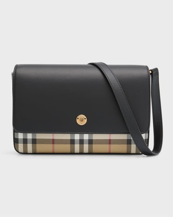 Burberry Hannah Vintage Check Crossbody Bag Neiman Marcus