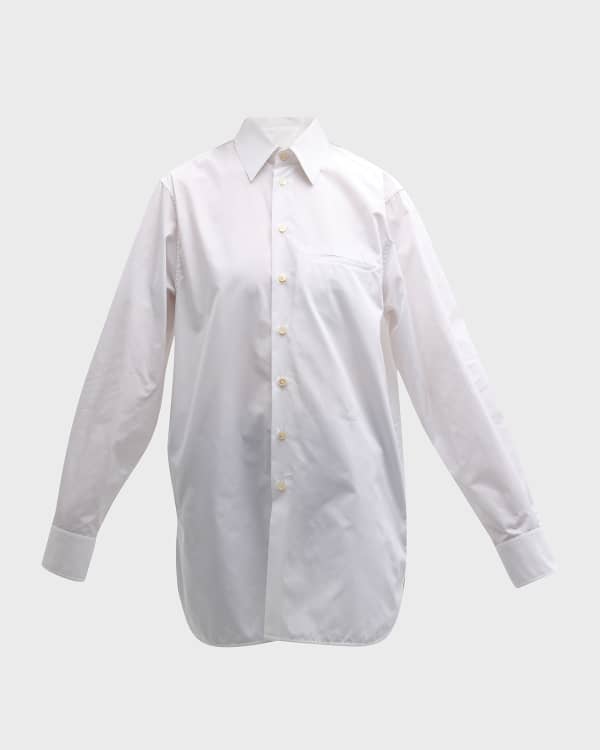 Gianna Classic Dollar Collar Lace Satin Shirt