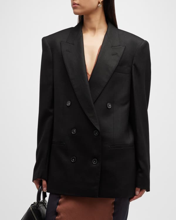 Stella McCartney Double-Breasted Blazer Jacket | Neiman Marcus