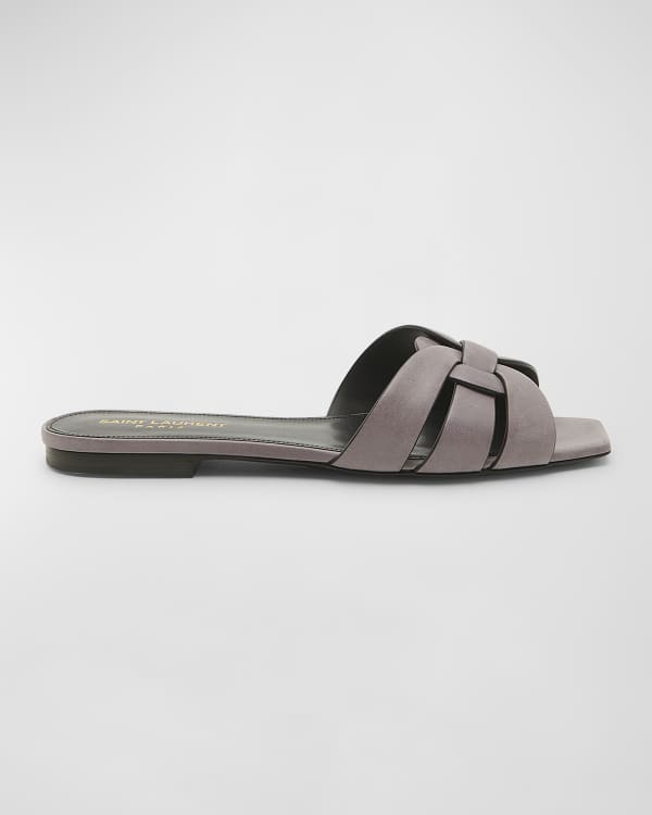 Joan ysl brooch slide shop sandal