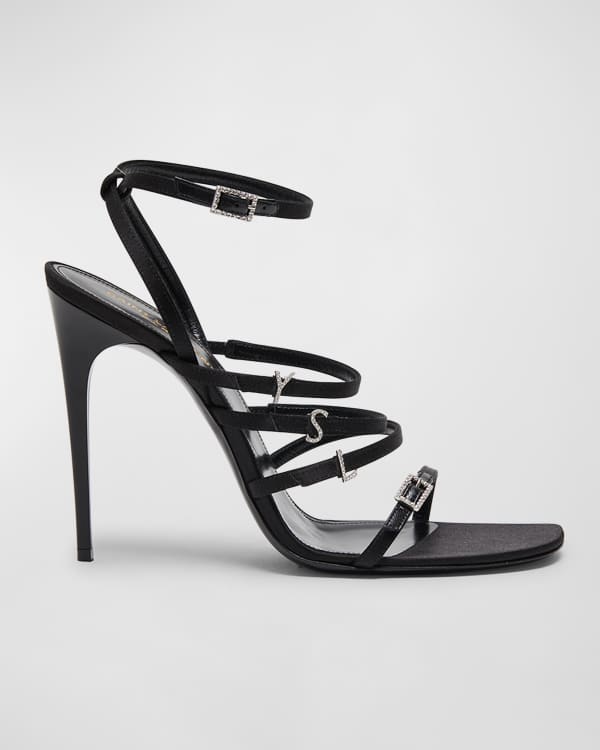 Saint laurent crystal sandals shop