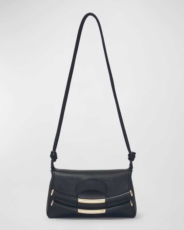 Neiman Marcus Leather Shoulder Bag - Black Shoulder Bags, Handbags