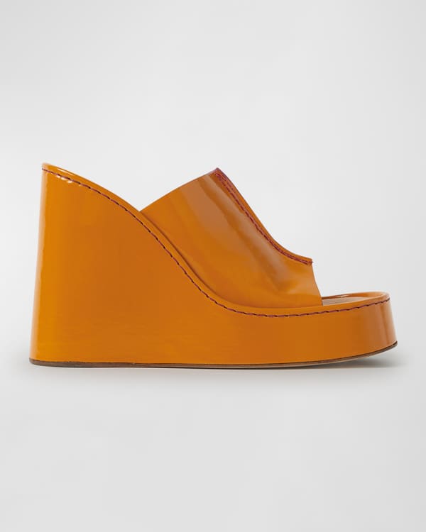 Veronica Beard Dali Woven Leather Platform Wedge Sandals | Neiman Marcus