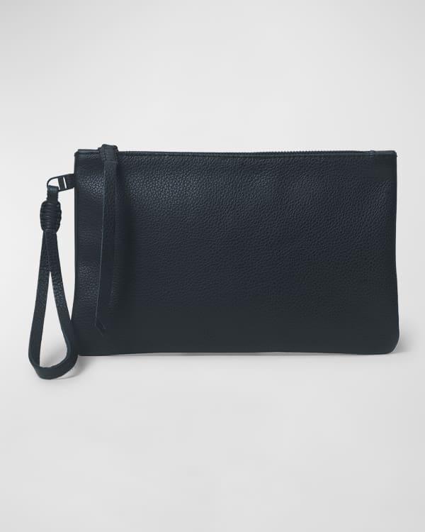 MICHAEL Michael Kors Double Zip Monogram Denim Wristlet Neiman