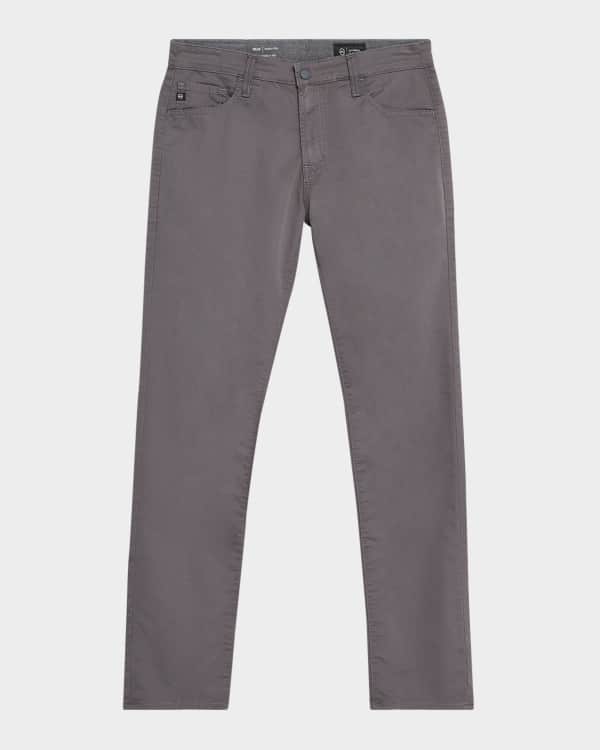 PAIGE Men's Lennox Slim Leather Pants | Neiman Marcus