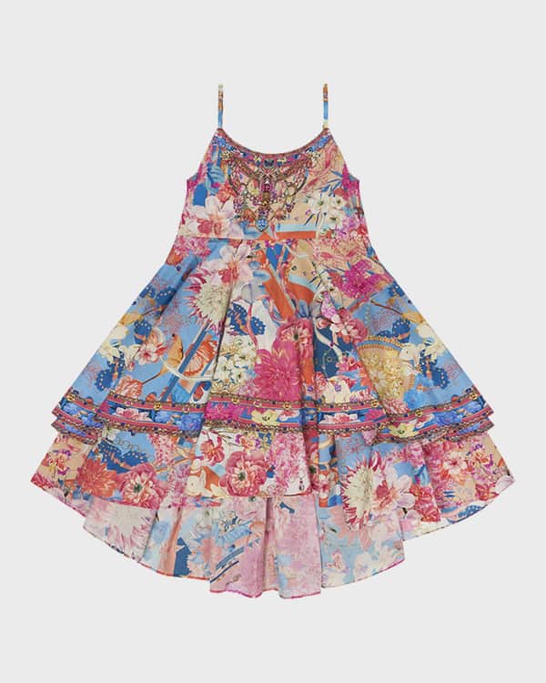KIDS ROUND NECK TIERED DRESS 12-14 WE ALWAYS HAVE ALEXANDRIA