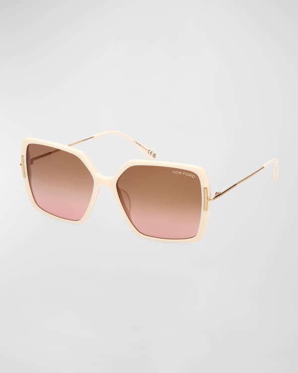 TOM FORD Julia Gradient Acetate Sunglasses | Neiman Marcus