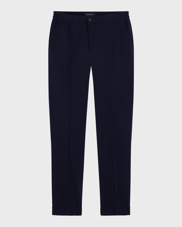 Bugatchi Men's StretchKnit FF Pants Neiman Marcus