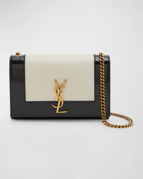 Saint Laurent Sunset Chain Wallet Black in Calfskin with Gold-tone - US