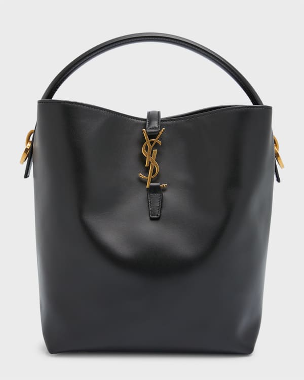 Saint Laurent Seau Fermoir Small YSL Crossbody Bucket Bag | Neiman Marcus