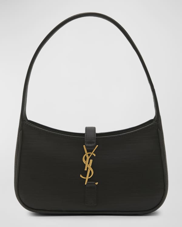 Saint Laurent - Storm Leather Monogram Hobo Shoulder Bag