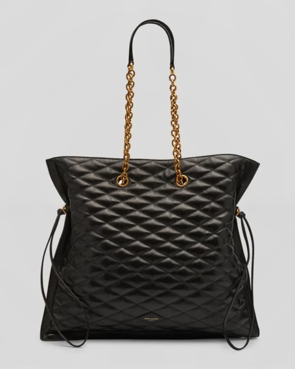 Saint Laurent Loulou Large Quilted Tonal Ysl Monogram Shoulder Bag