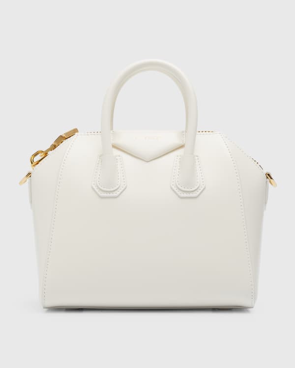 Givenchy Medium Antigona Top-Handle Bag in Monogram Suede and Shearling