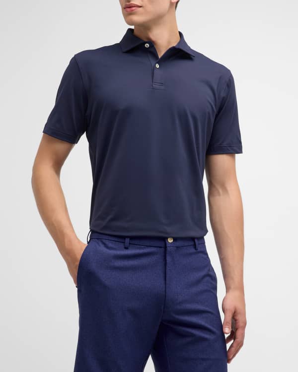 Peter Millar Men's Crest Stretch Polo Shirt | Neiman Marcus