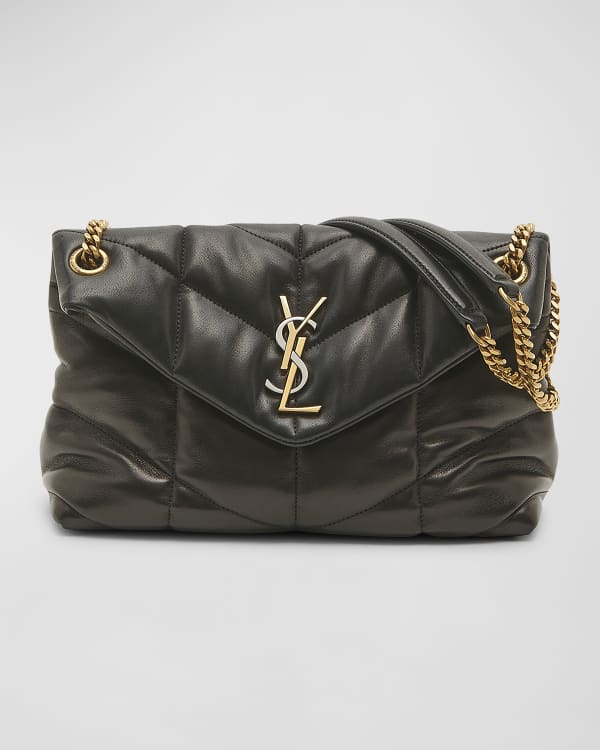 Saint Laurent Loulou Small YSL Puffer Chain Shoulder Bag | Neiman Marcus