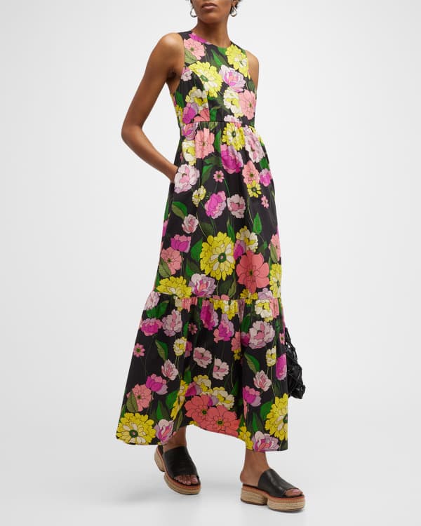 Cara Cara Regina Floral Tiered Maxi Dress | Neiman Marcus