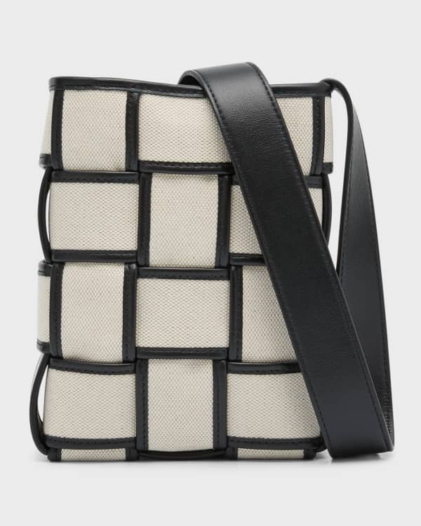 Bottega Veneta Men's Mini Intrecciato Leather Crossbody Bag