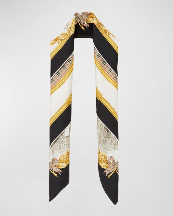 Louis Vuitton Champagne Monogram Silk and Wool-Blend Scarf at