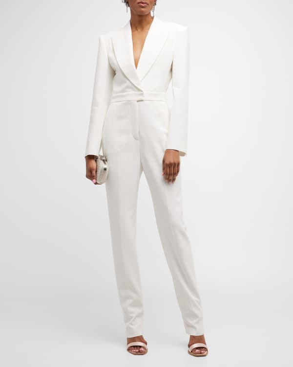 Michael Kors Collection Halter Tuxedo Jumpsuit | Neiman Marcus