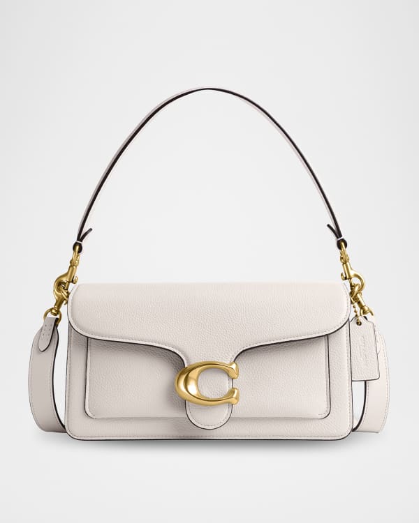 Coach Tabby Flap Mix Leather Shoulder Bag | Neiman Marcus