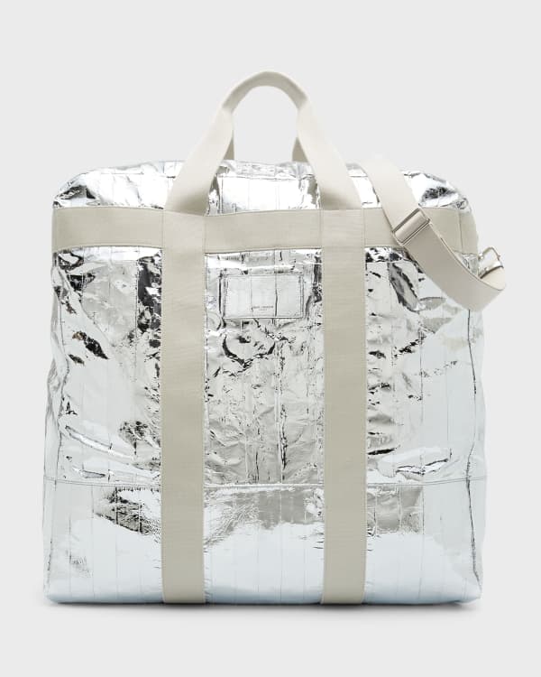 SAINT LAURENT: Noe Rive Gauche tote bag in canvas - White  Saint Laurent  tote bags 499290 9J52E online at