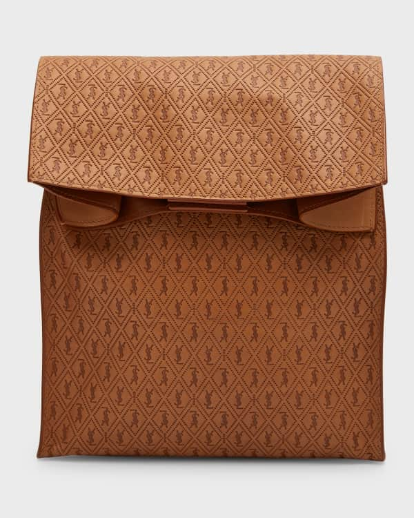 Saint Laurent Ysl Lunch Box Tote Bag in Natural for Men