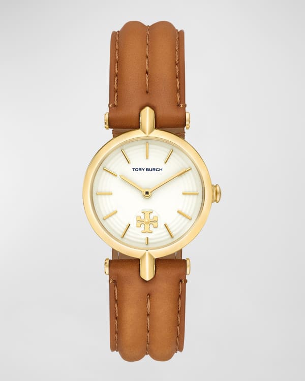 Tory Burch The Miller Square Watch Set with 2 Leather Straps