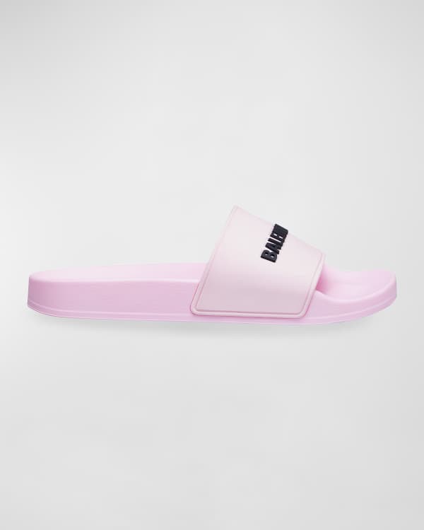 Pink slides with rhinestones hot sale
