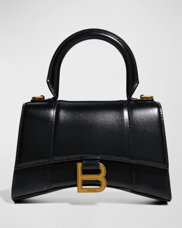 Balenciaga Ville Small Logo Calfskin Top-Handle Bag - Bergdorf Goodman