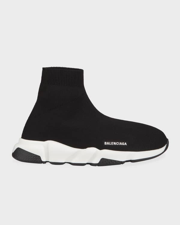 Balenciaga Kid's Speed Allover Logo-Print Sneakers, Kids