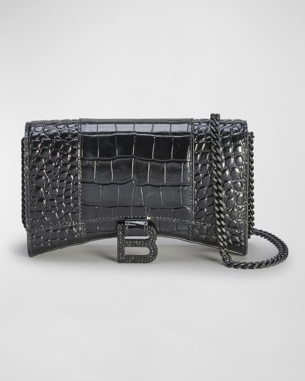 Shadow Mock Croc Leather Wallet